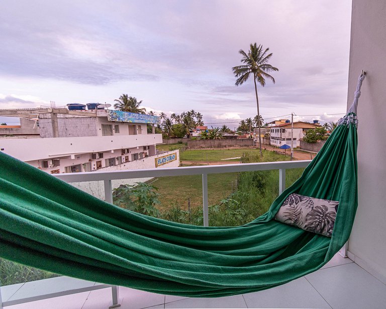 Top c/ Varanda,100M Praia c/ Cozinha, Wifi, ArCond