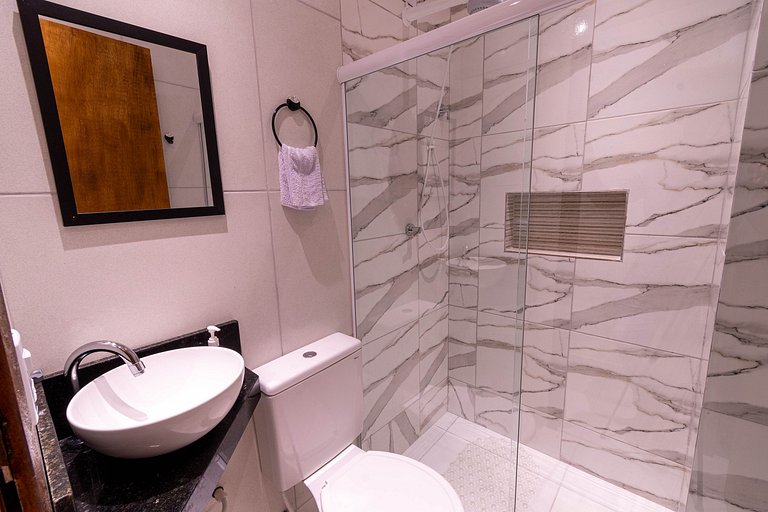 Refúgio Perfeito Pertinho da Praia c/ Cozinha completa e Gar