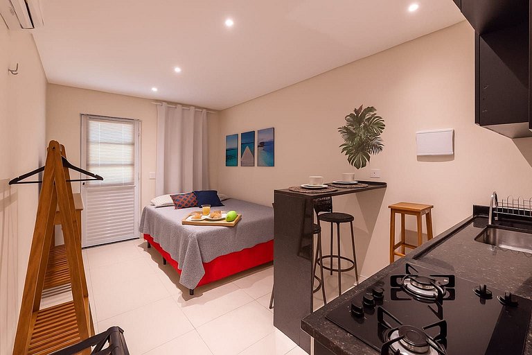 Estudio Mar´Bella Pertinho da Praia c/ Cozinha completa e Ga