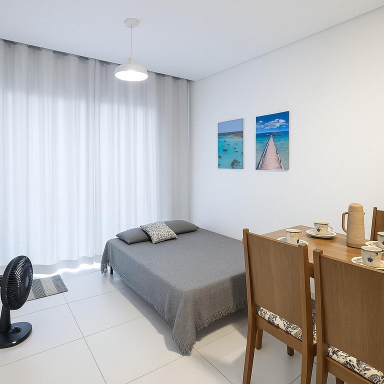 Flats c/ Varanda Cozinha 100M praia Barra Grande